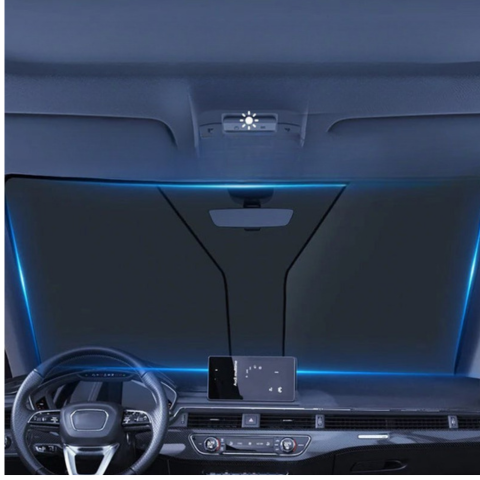 حاجب الشمس القابل للسحب للسيارة - تركيب سهل وفعال