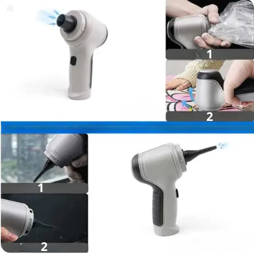 Aspirador Portátil Sem Fio para Carro – Poderoso, Leve e Recarregável via USB