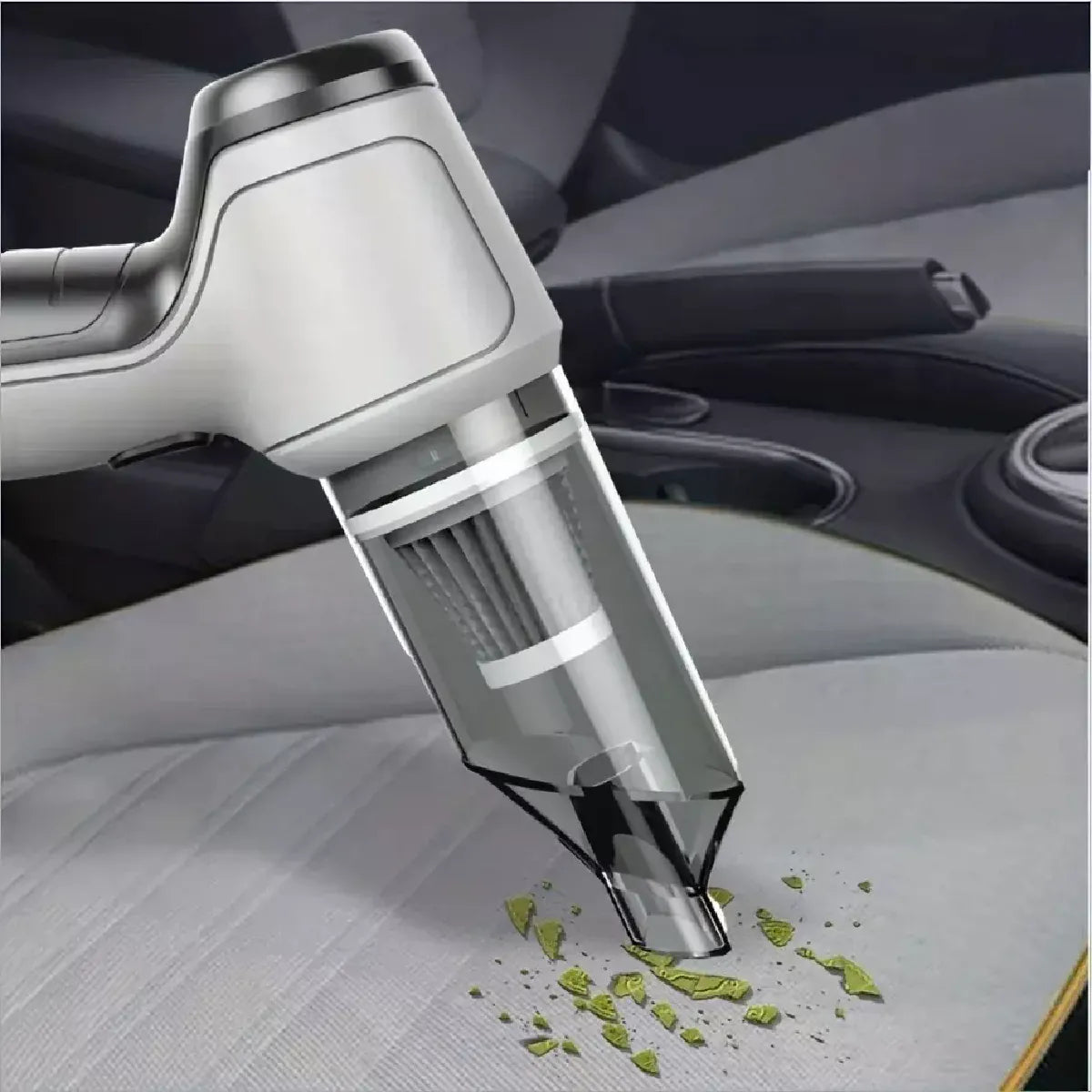 Aspirador Portátil Sem Fio para Carro – Poderoso, Leve e Recarregável via USB