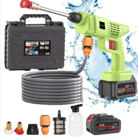 Bezdrátová čisticí pistole na auto – vysokotlaký proud