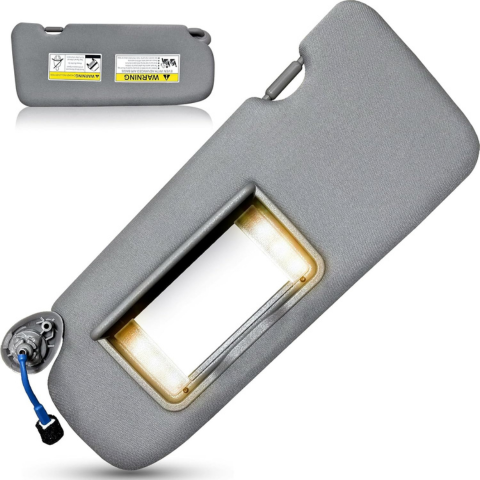Gray Sunshade Driver Side – Illuminated Mirror for Honda CR-V 2017-2022