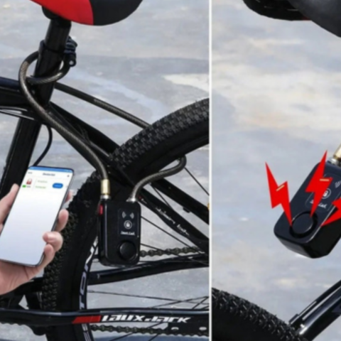 Antifurt inteligent pentru bicicletă cu alarmă de 110dB și control prin aplicație — protecție fiabilă și modernă