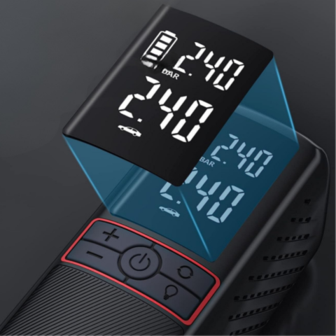 Compresor de Ar Portátil 160PSI — Compacto e Fácil de Transportar