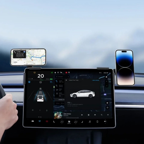 Υποστήριξη Τηλεφώνου Για Tesla — Μαγνητική Στήριξη Και Ασύρματη Φόρτιση