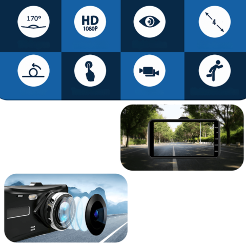 Dashcam Avant Et Arrière – Surveillance Continue De Votre Véhicule