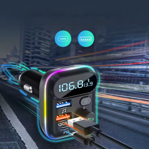 FM Bluetooth-Transmitter für das Auto — Klare Anrufe & kabellose Musik
