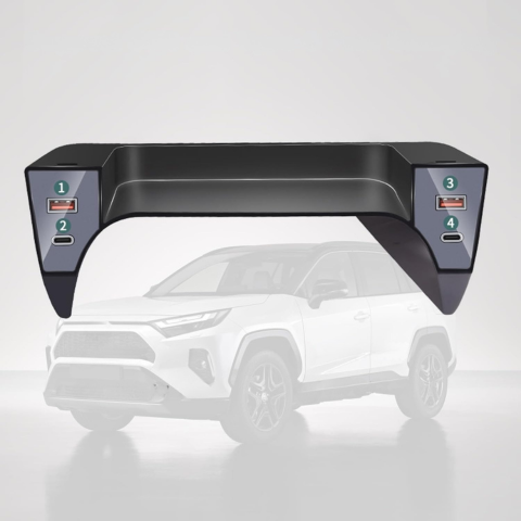 USB Hub Αυτοκινήτου — Γρήγορη Φόρτιση και Διακριτική Εγκατάσταση