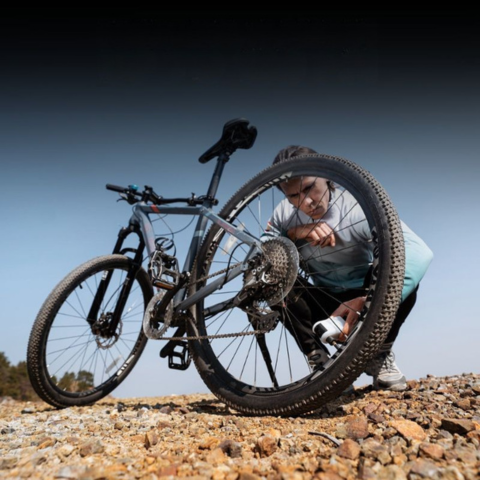 Portable Electric Bike Pump — Powerful & Compact