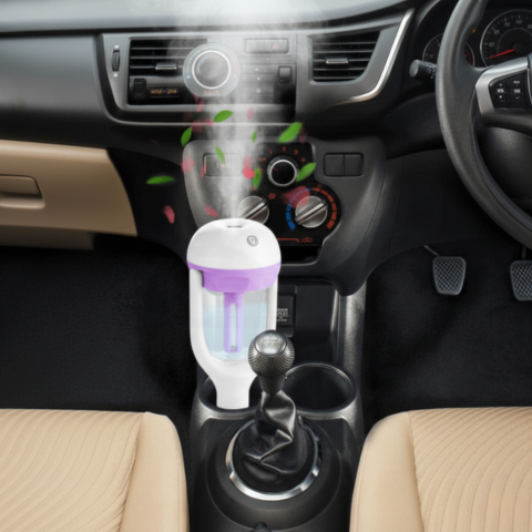 Difusor Aromático Automático — Purificador de Ar Compacto