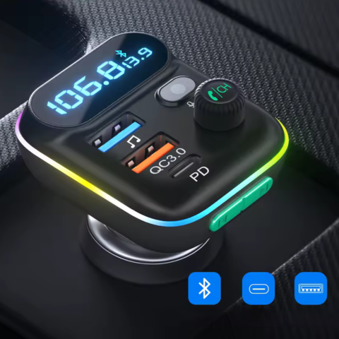 FM Bluetooth-Transmitter für das Auto — Klare Anrufe & kabellose Musik