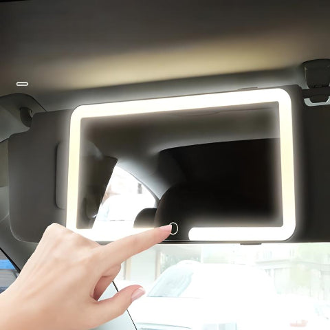 LED照明付き車のミラー - 調整可能な明るさレベル