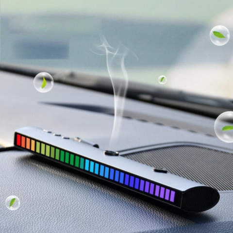 Dispersor de arome auto – iluminare LED și prospețime la bord