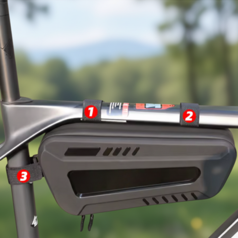 Stijve Waterdichte Fietstas — Praktische Opbergruimte Voor Fiets