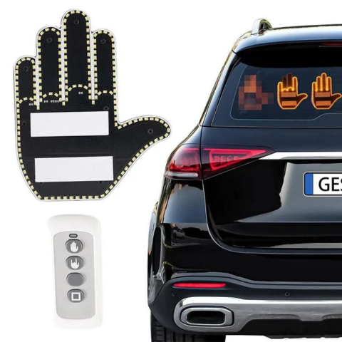 LED Signalisatie Op Afstand Voor Achterruit — Gebaren En Lichte Berichten