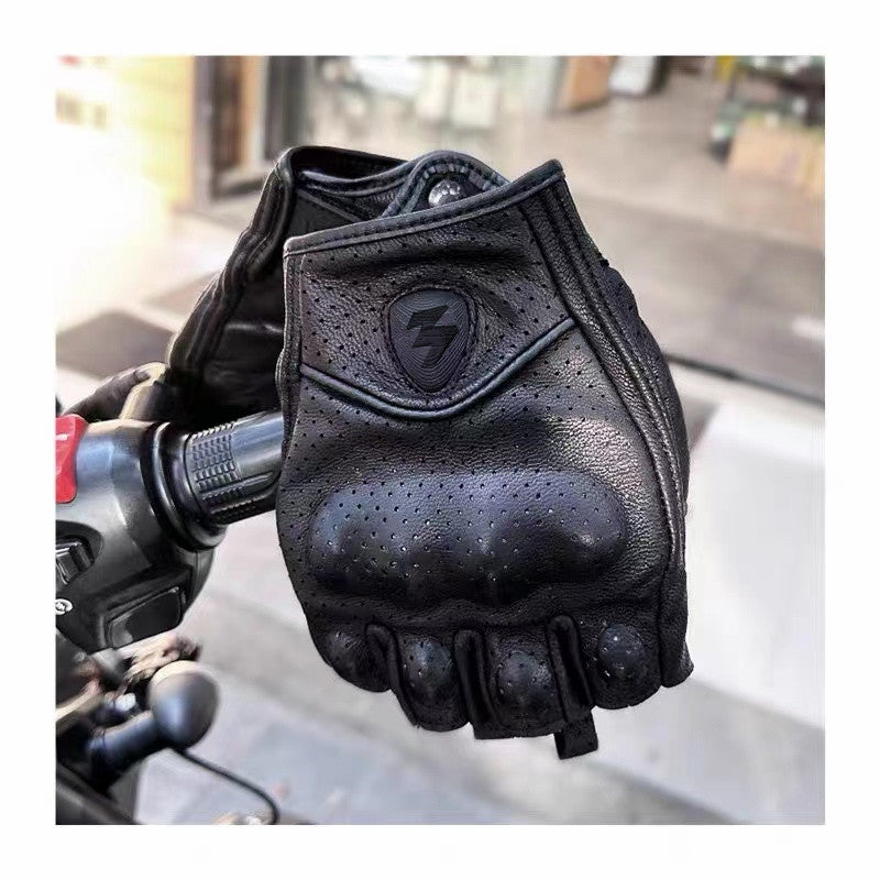 Puolihanskat Moottoripyöräilyyn - Retro Biker -tyyli ja Hengittävät Kesä