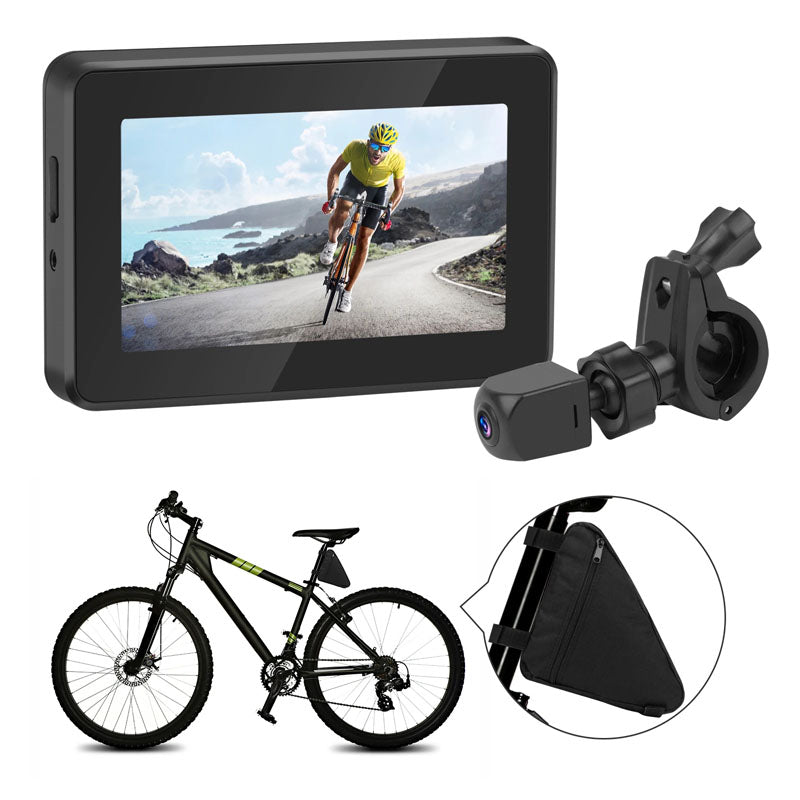 Retrovisor Digital Para Bicicleta — Segurança Reforçada Em Circulação