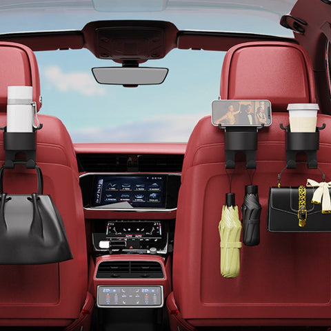 Ganchos Multifuncionais Para Encosto De Banco De Carro