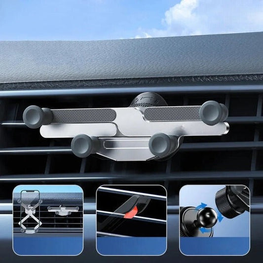 Support Téléphone Voiture Grille d’Aération – Rotation 360° & Verrouillage Automatique