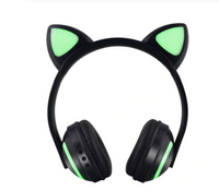 Auriculares de gato Bluetooth iluminados - Conforto de audição e estilo original