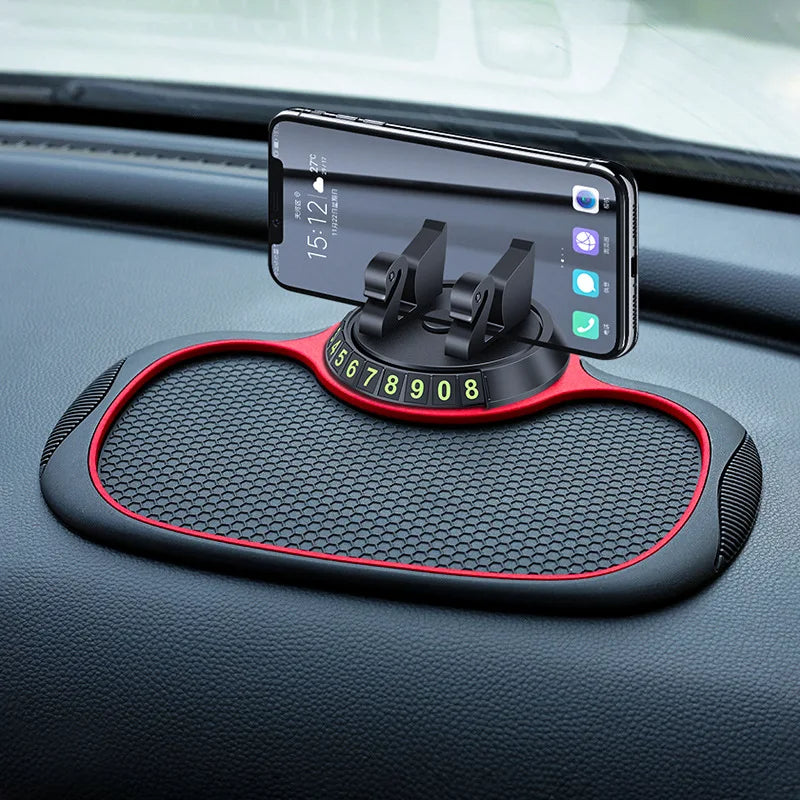 Multifunctional anti-slip mat for cars - Mobile phone holder