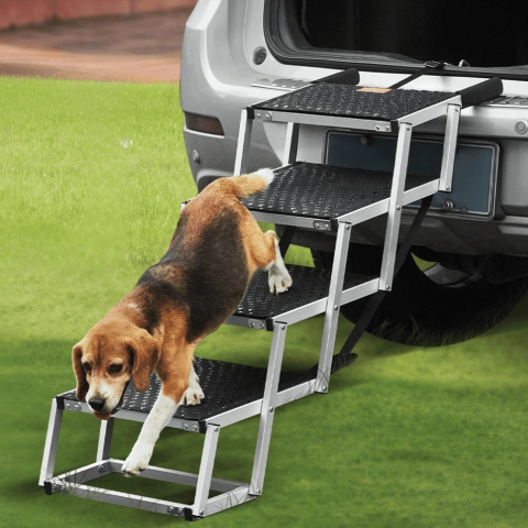 犬用車両スロープ - 折りたたみ式、軽量、安全 