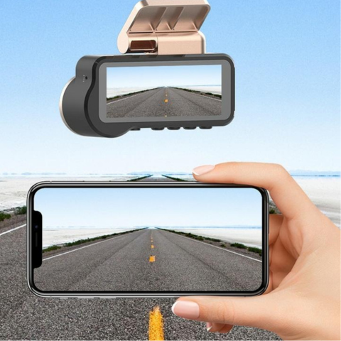 Cámara de Tablero HD 1080p con Visión Nocturna y WiFi — Seguridad y Vigilancia Completas 