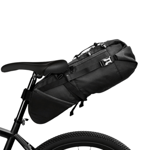 Bolsa de Selim de Bicicleta Grande Capacidade — Impermeável & Refletiva 