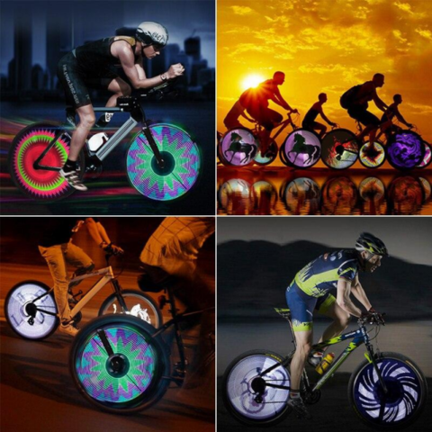 LED svetlo na bicykel – Svetelné vzory v pohybe 