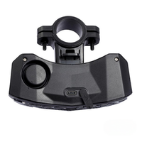 Multifunksjons baklys for sykkel - blinklys, brems og alarm