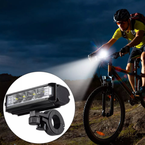 Dobíjacia bicyklová lampa – vodotesná a ultra jasná 