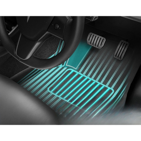 Tapete de chão sob medida para Tesla Model Y — Proteção integral & Design elegante 