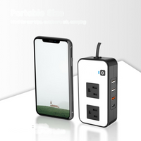 Conversor de Corrente para Carro – Tomadas de Energia e Portas USB Rápidas 