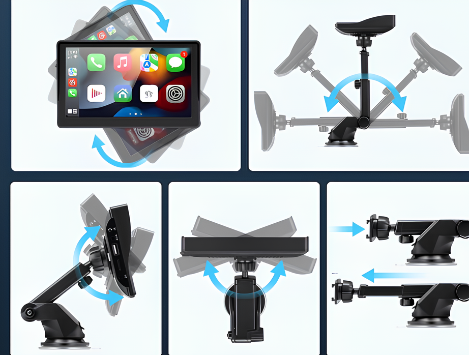 Intelligenter Auto-Bildschirm – Navigation, Musik und Kamera 