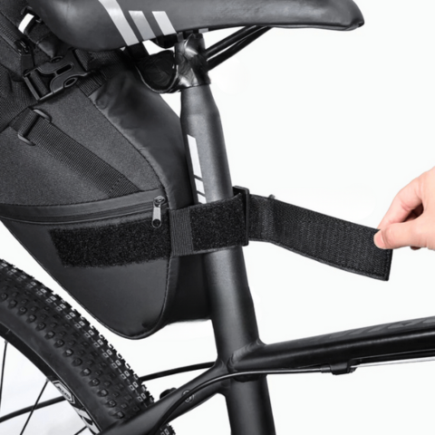 Bolsa de Selim de Bicicleta Grande Capacidade — Impermeável & Refletiva 