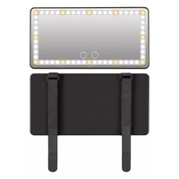 Espelho LED Para Para-Sol De Carro – Iluminação Ajustável E Recarregável 