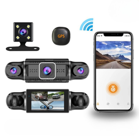 Dashcam de 4 canales - Wifi y GPS integrados