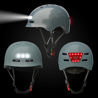 Capacete de Bicicleta Urbano – Com Luz LED Frontal e Traseira 