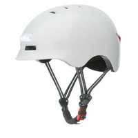 Capacete de Bicicleta Urbano – Com Luz LED Frontal e Traseira 