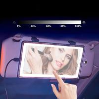 Espelho LED Para Para-Sol De Carro – Iluminação Ajustável E Recarregável 