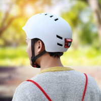 Capacete de Bicicleta Urbano – Com Luz LED Frontal e Traseira 