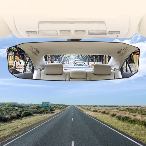 Retrovisor Interno Grande Ângulo — Redução dos Pontos Cegos 