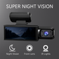 Dashcam Dubbel Full HD Auto - Nachtzicht + Interne Camera 