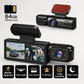 Dashcam Dubbel Full HD Auto - Nachtzicht + Interne Camera 