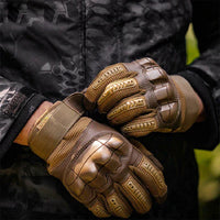 Guantes de Moto Tácticos Reforzados – Protección y Agarre Extremo 