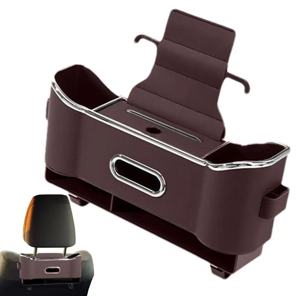 Organizador do banco traseiro com ganchos e caixa de arrumação - Espaço optimizado e carro arrumado