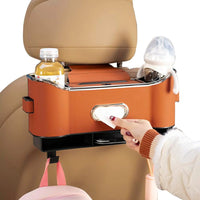 Organizador do banco traseiro com ganchos e caixa de arrumação - Espaço optimizado e carro arrumado