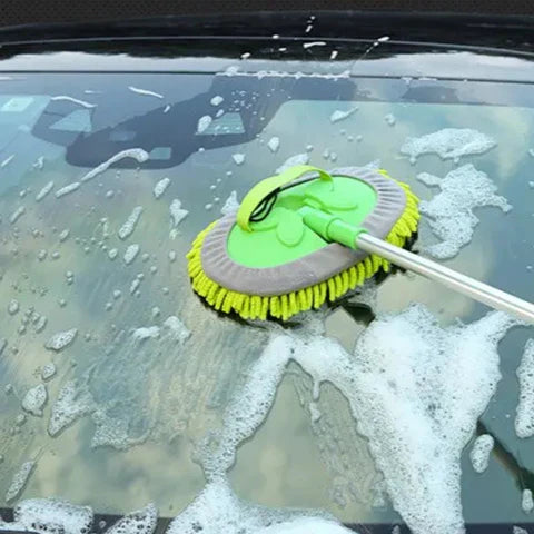 Vassoura de Limpeza Extensível para Carro – Limpeza Fácil e Sem Esforço 